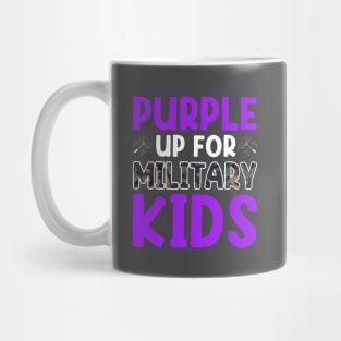 Purple Up For Military Kids Military Child Month USA Mug